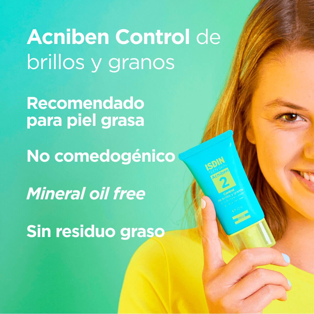 Isdin Acniben Control de Brillos y Granos Gel Crema Facial 40Ml