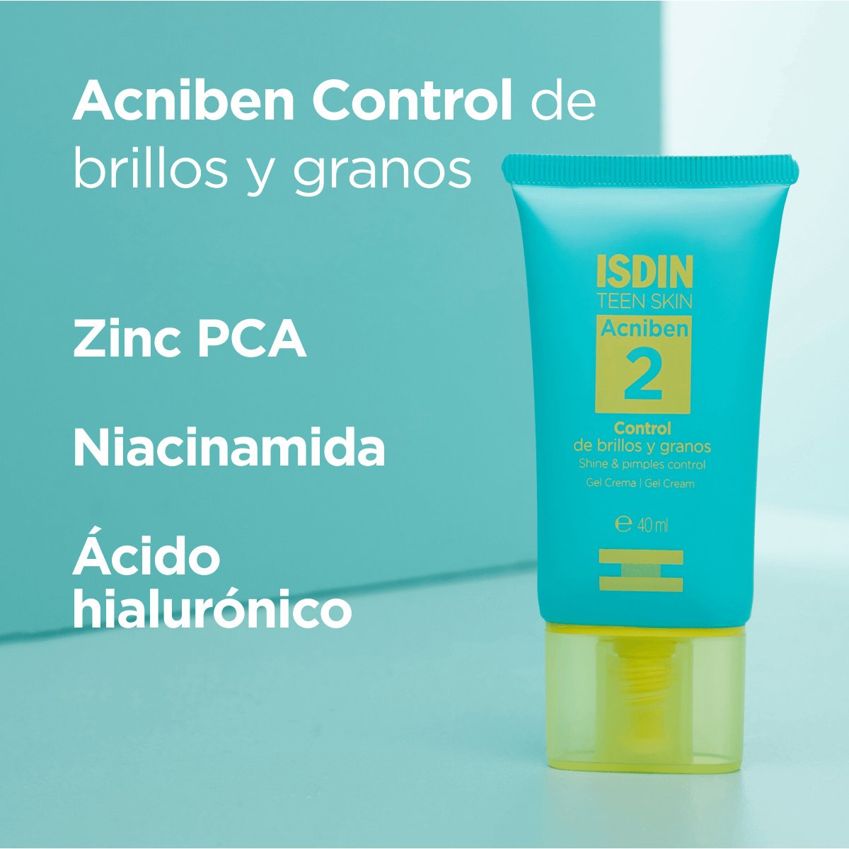 Isdin Acniben Control de Brillos y Granos Gel Crema Facial 40Ml