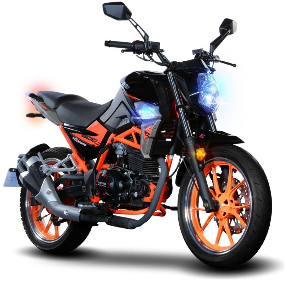 Motocicleta Nitrox 200 Color Naranja 2023