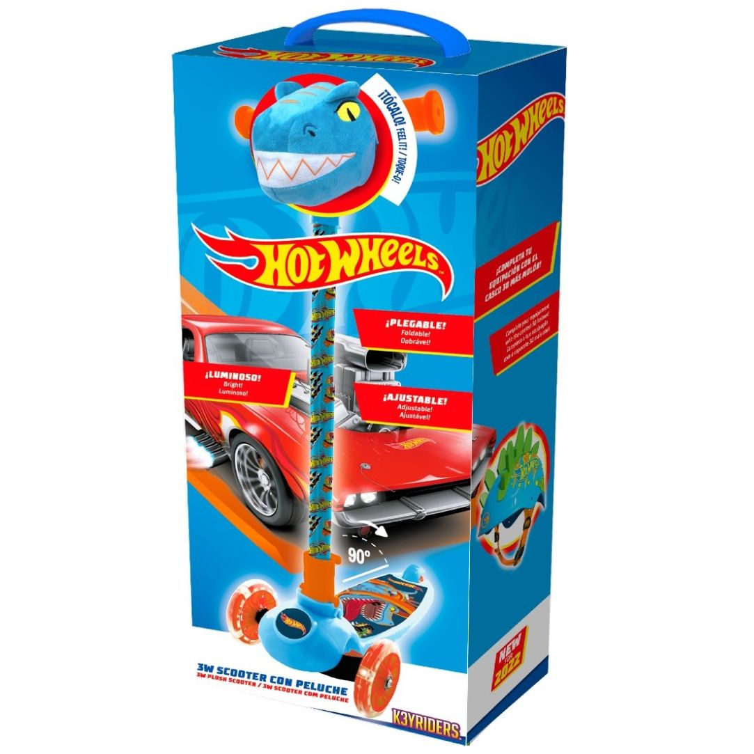 Scooter Hot Wheels Dino Peluche Pat Avenue
