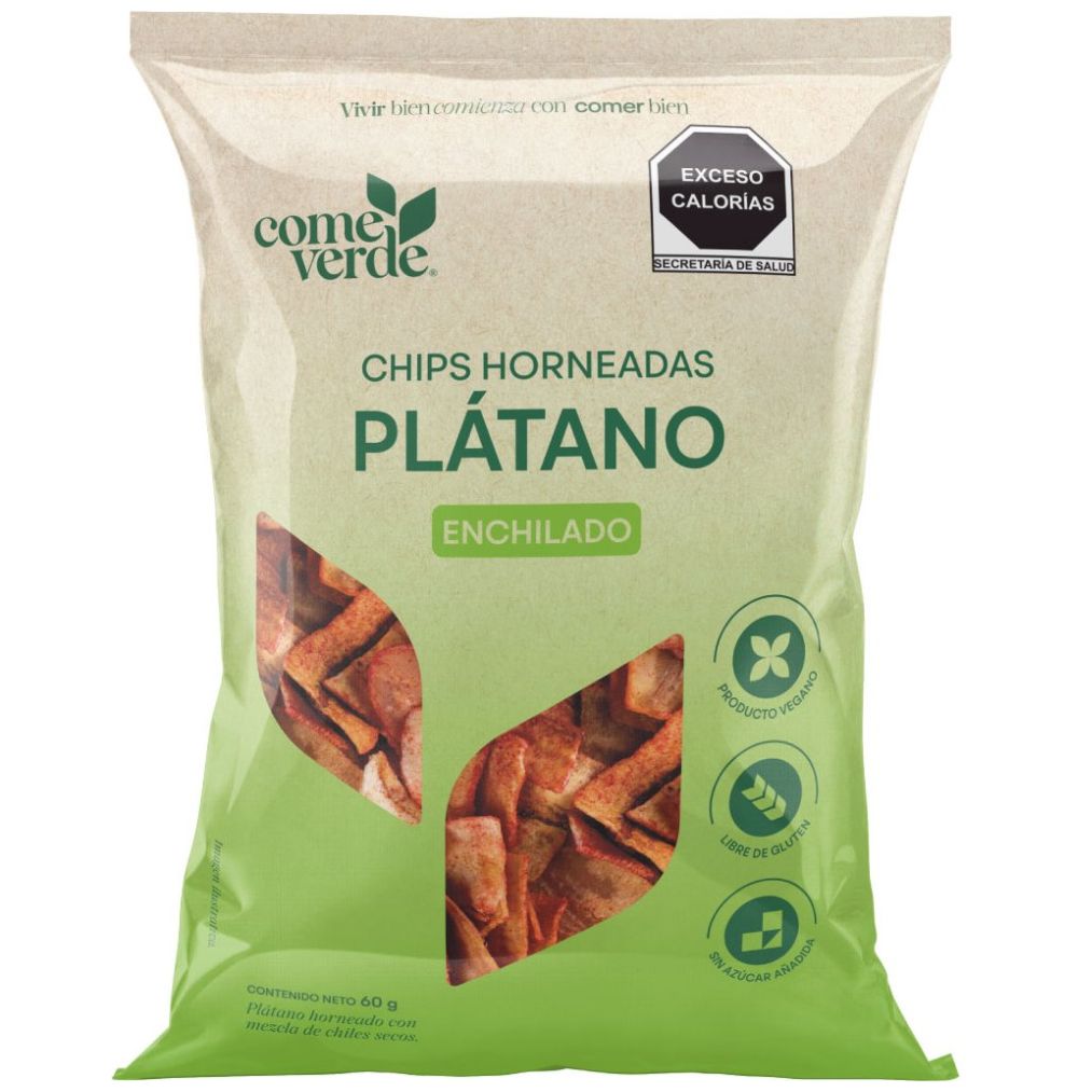  Chips Platano Enchilado Come Verde 60 G
