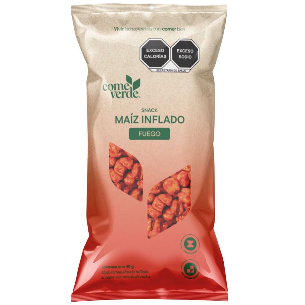  Maíz Inflado Fuego Come Verde 40 G