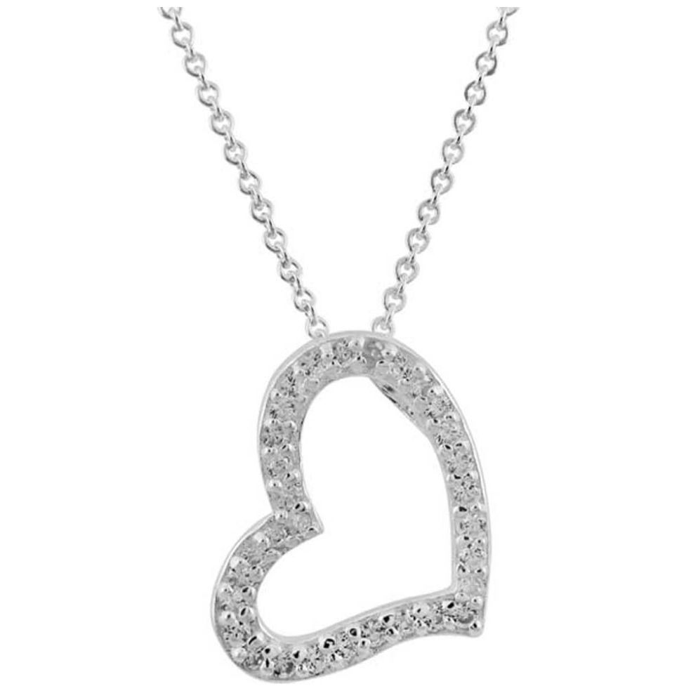 Dije Cadena Corazon con Zirconias Mosha Cdj097245