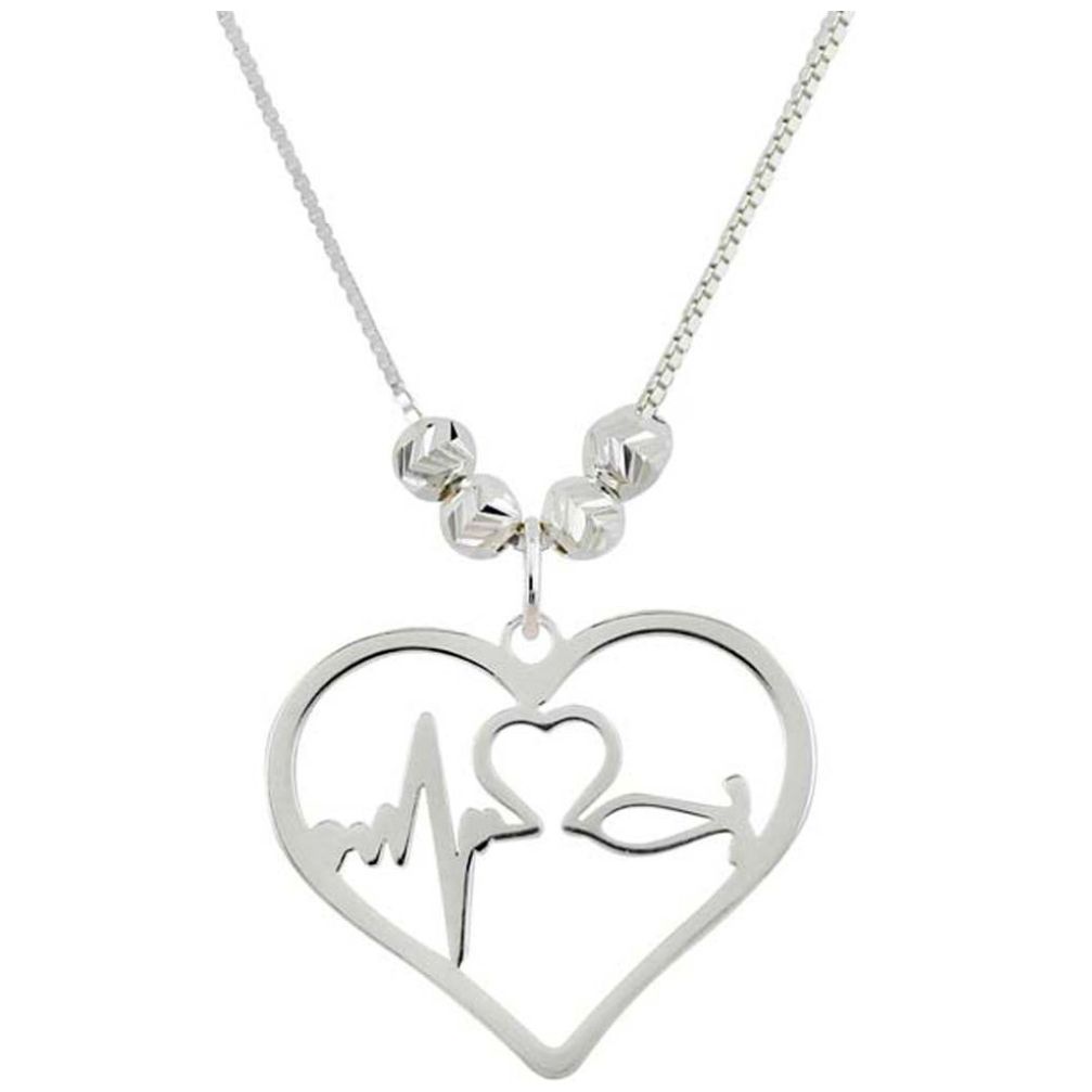 Collar Corazon Enfermera Esfer Mosha Di3123Cl45