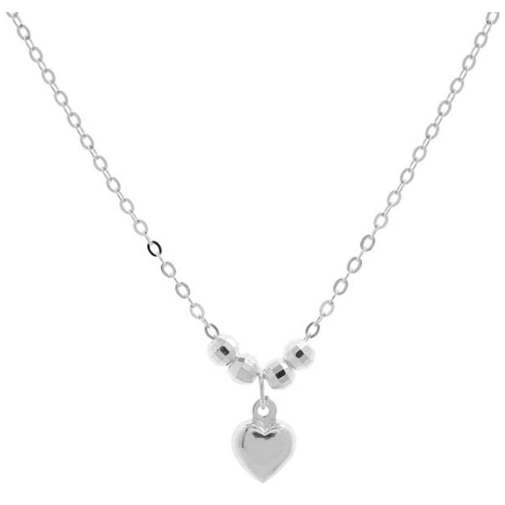 Collar Corazón con Esferas Mosha Di30142Cl45