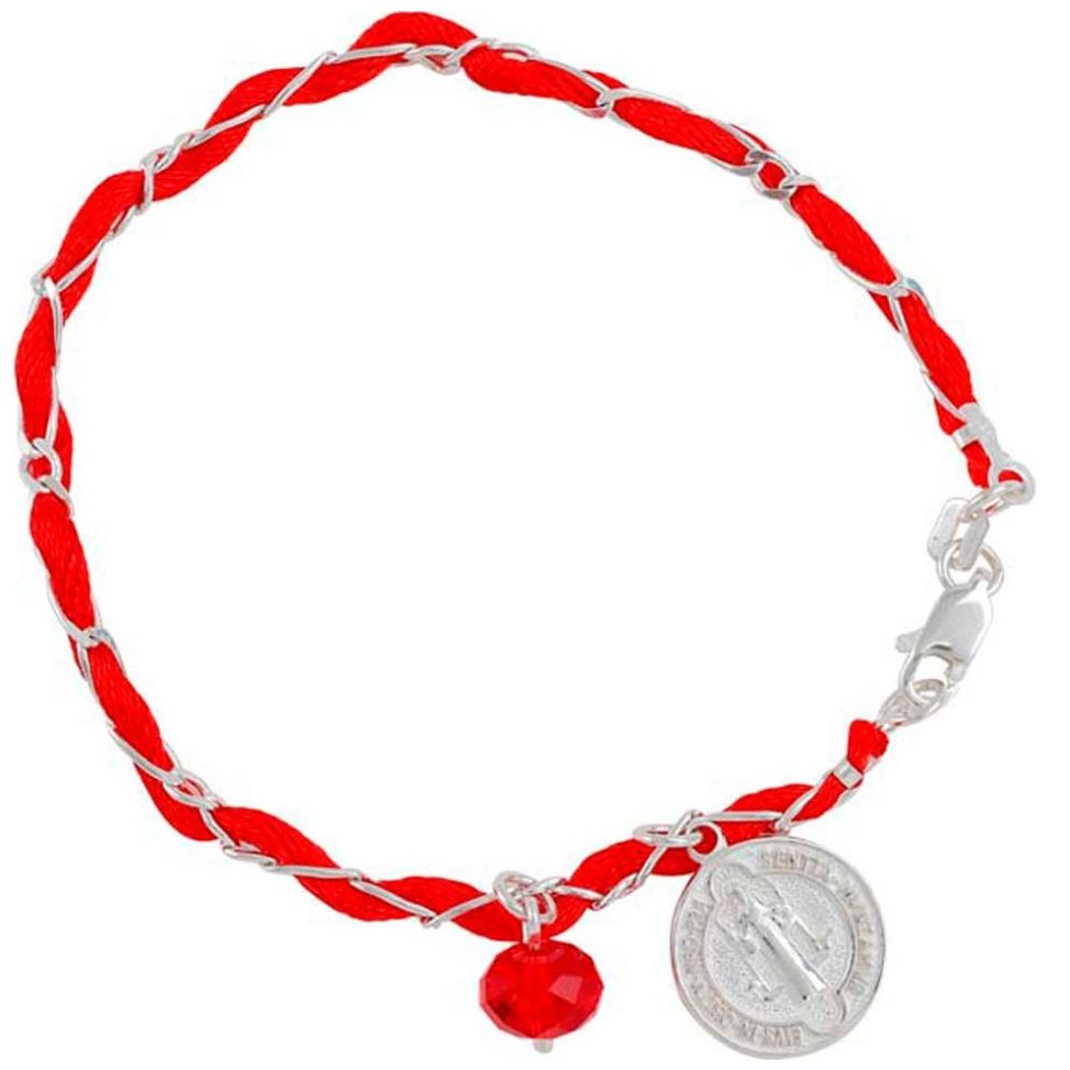 Pulsera San Benito Listón Rojo Mosha Lst068Pu19