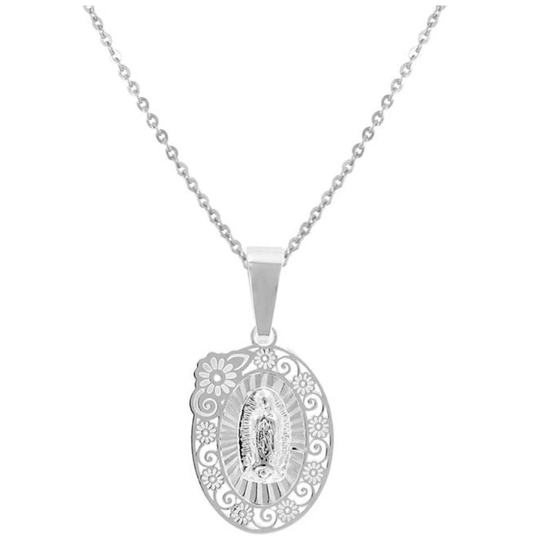 Cadena Medalla Virgen G Flor Mosha Cdj028145