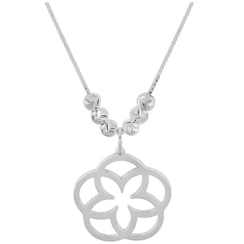 Collar Flor Mandala con Esfera Mosha Di3080Cl