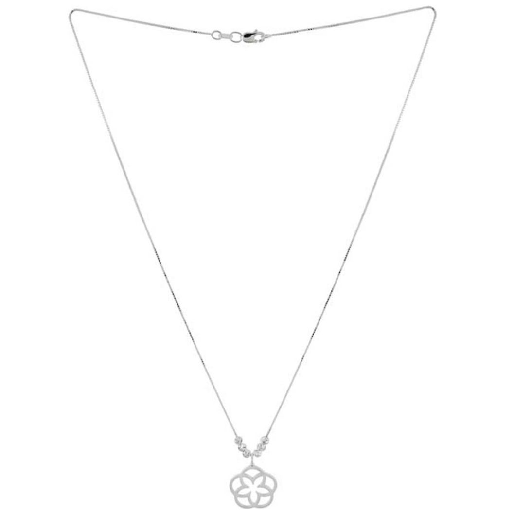 Collar Flor Mandala con Esfera Mosha Di3080Cl