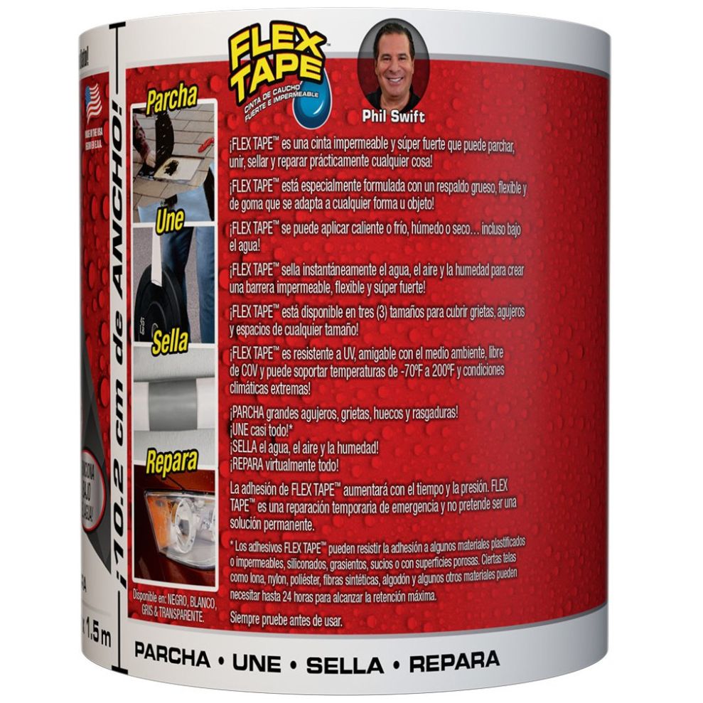 Cinta de Caucho Blanca -4" X 5" Flex Seal