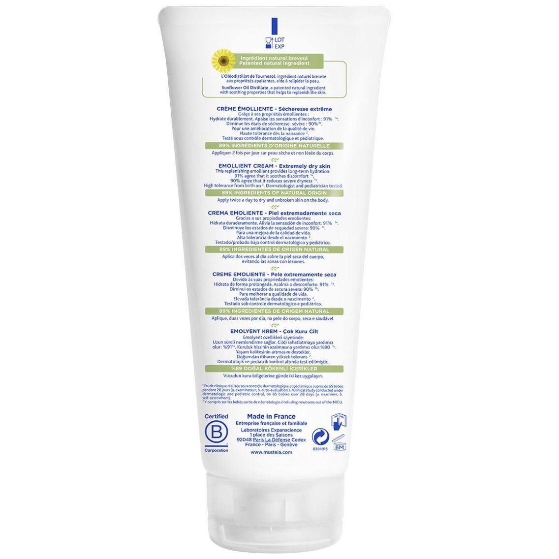 Mustela Stelatopia Crema Emoliente 200 Ml