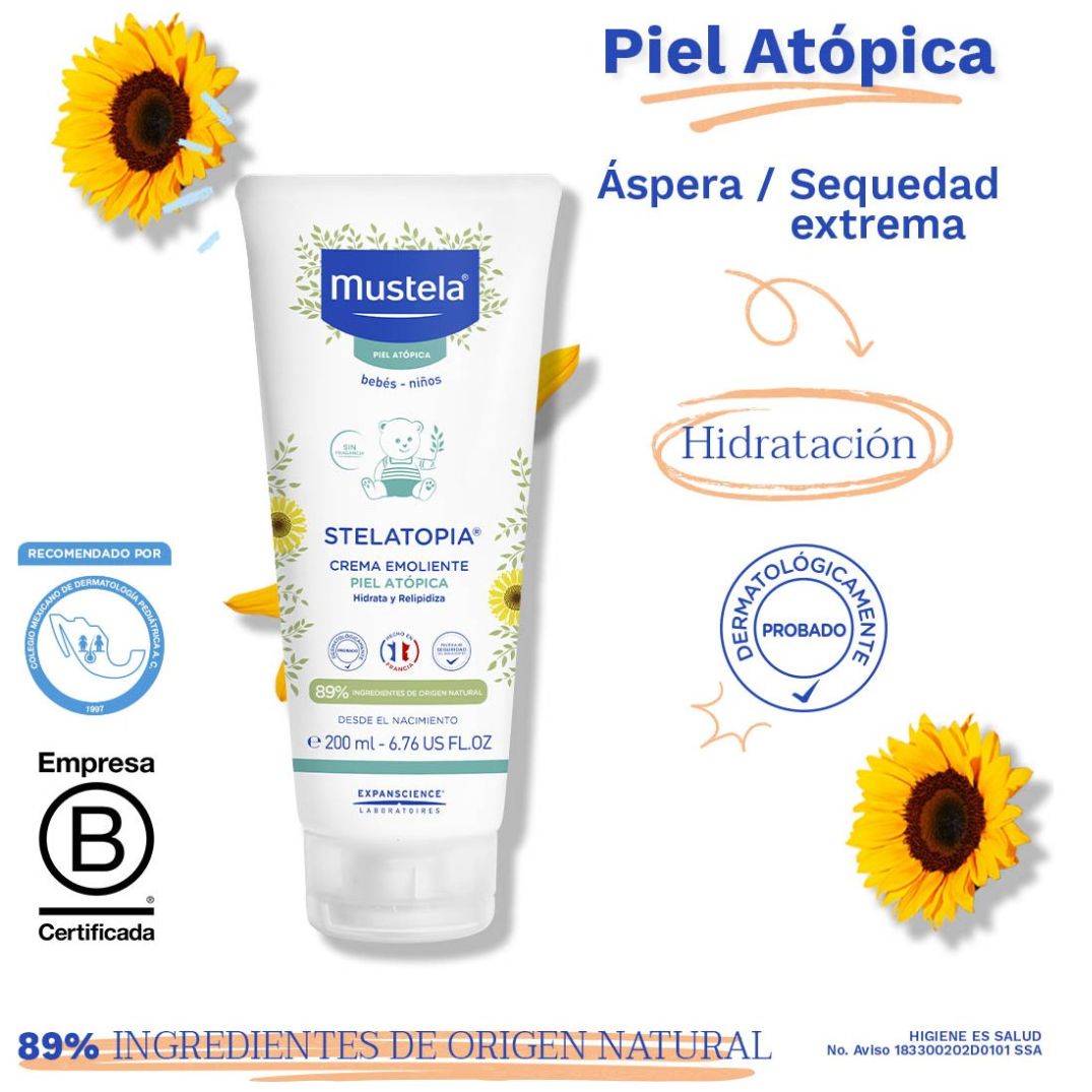 Mustela Stelatopia Crema Emoliente 200 Ml