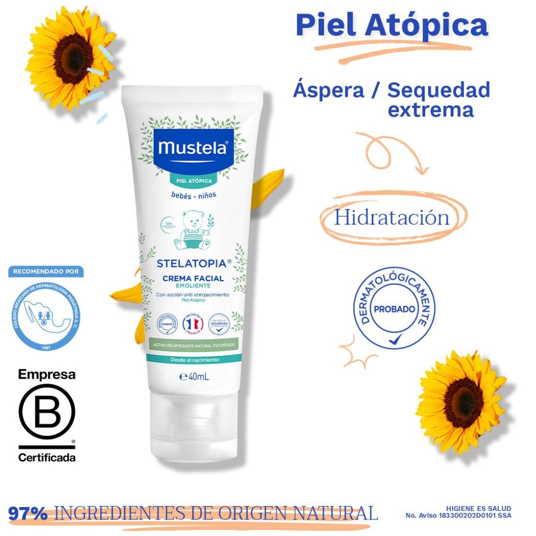 Mustela Stelatopia Crema Facial 40 Ml
