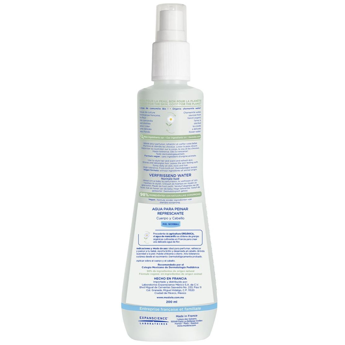 Mustela Agua para Peinar Refrescante 200 Ml