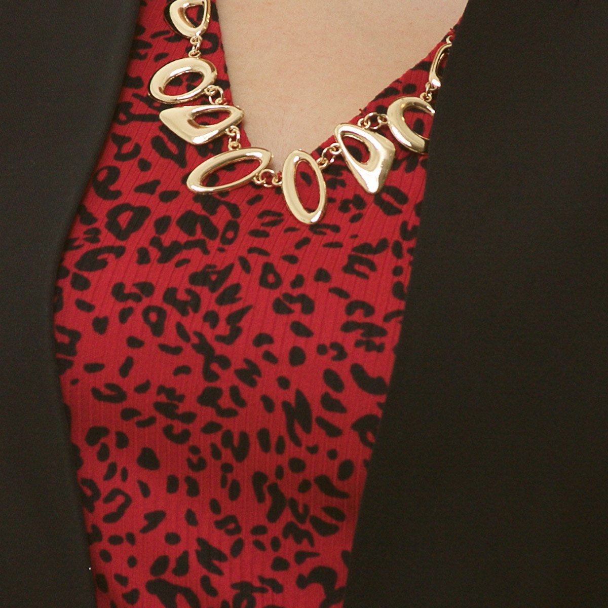 Conjunto de 2 Piezas Saco Liso Vestido Estampado para Dama Diva
