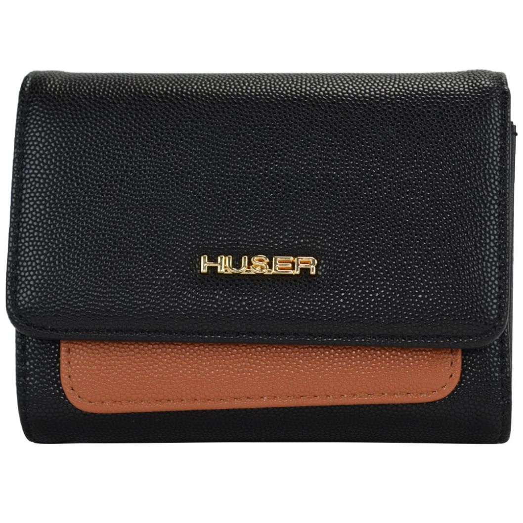Cartera Huser Chica Color Negro