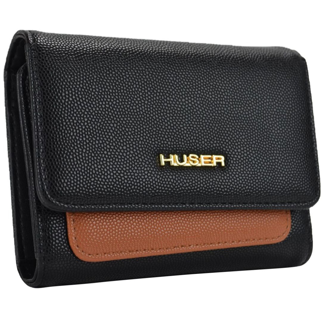 Cartera Huser Chica Color Negro
