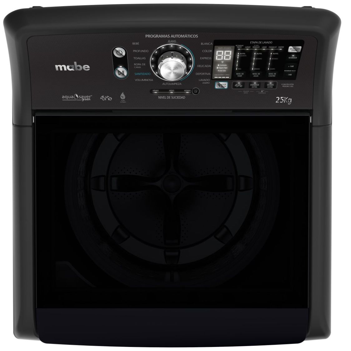 Combo Lavadora y Secadora Mabe a Gas 25K Lmp7520117R8Dab Diamond Gray