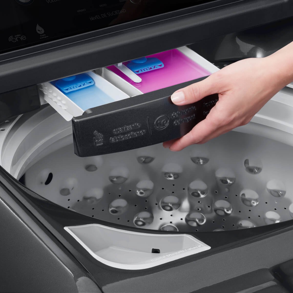 Combo Lavadora y Secadora Mabe a Gas 25K Lmp7520117R8Dab Diamond Gray