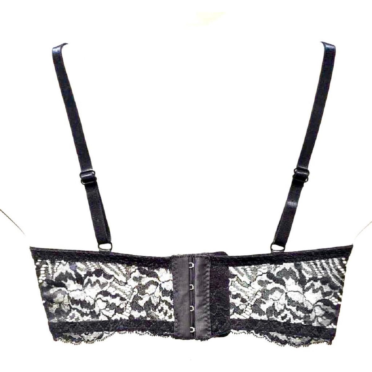 Brasier Negro con Encaje Vivencias