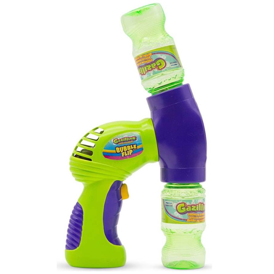Lanzador con Doble Solucion de Burbujas Gazillion