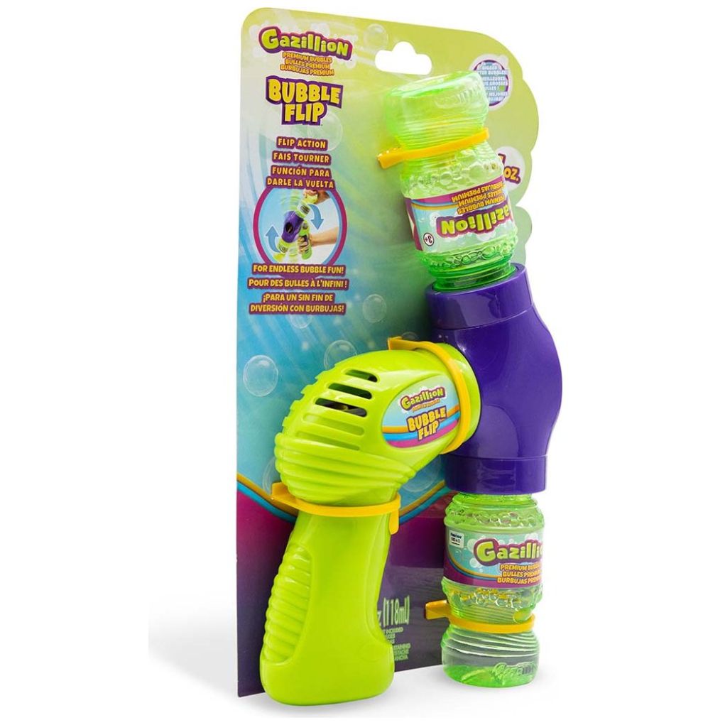 Lanzador con Doble Solucion de Burbujas Gazillion