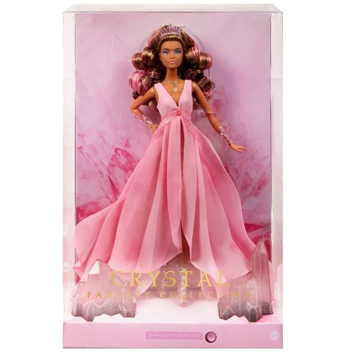 Barbie Muñeca Crystal Fantasy Collection Pink Opal