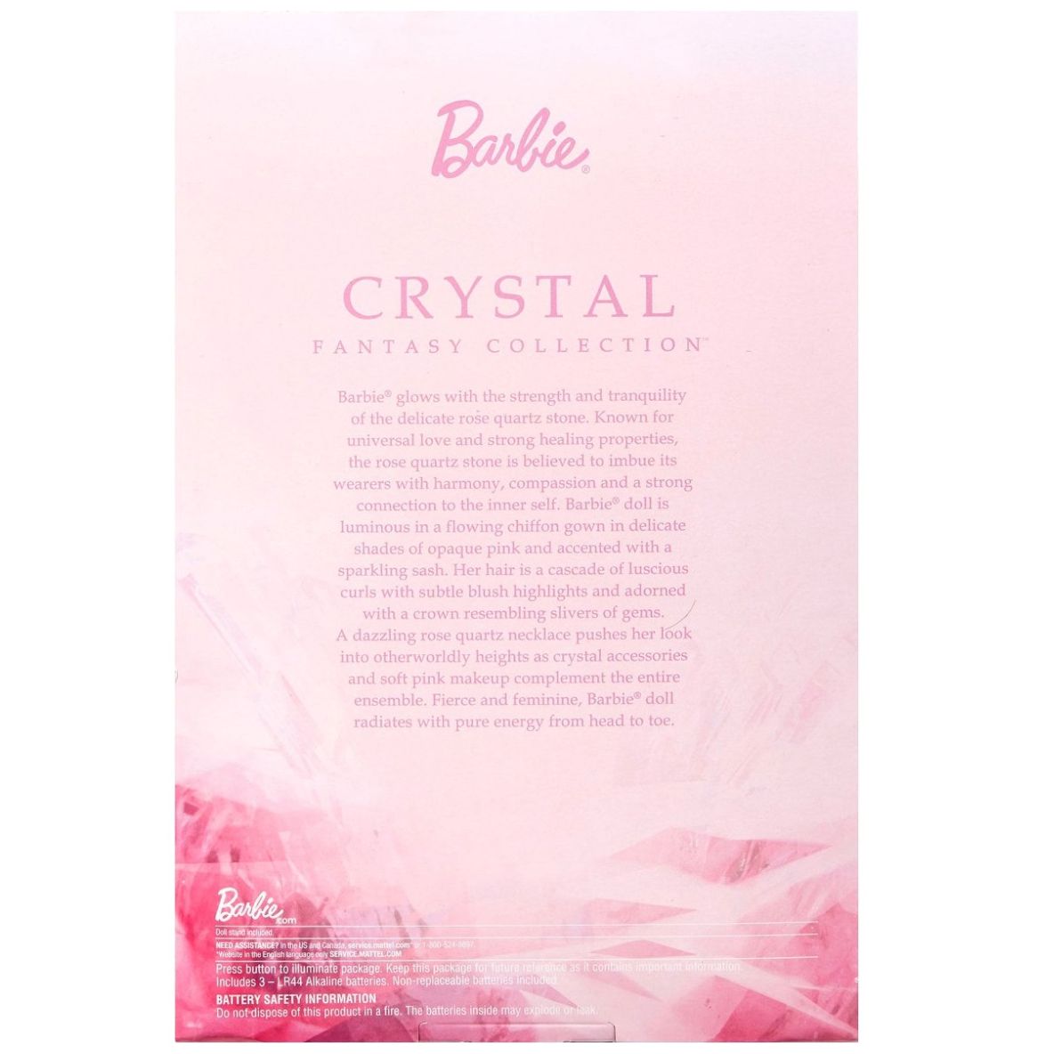 Barbie Muñeca Crystal Fantasy Collection Pink Opal