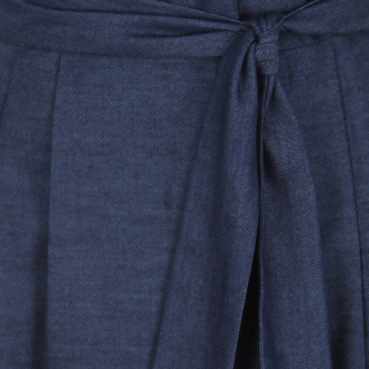 Vestido Basel Cuello Redondo Diseño Denim Bordado