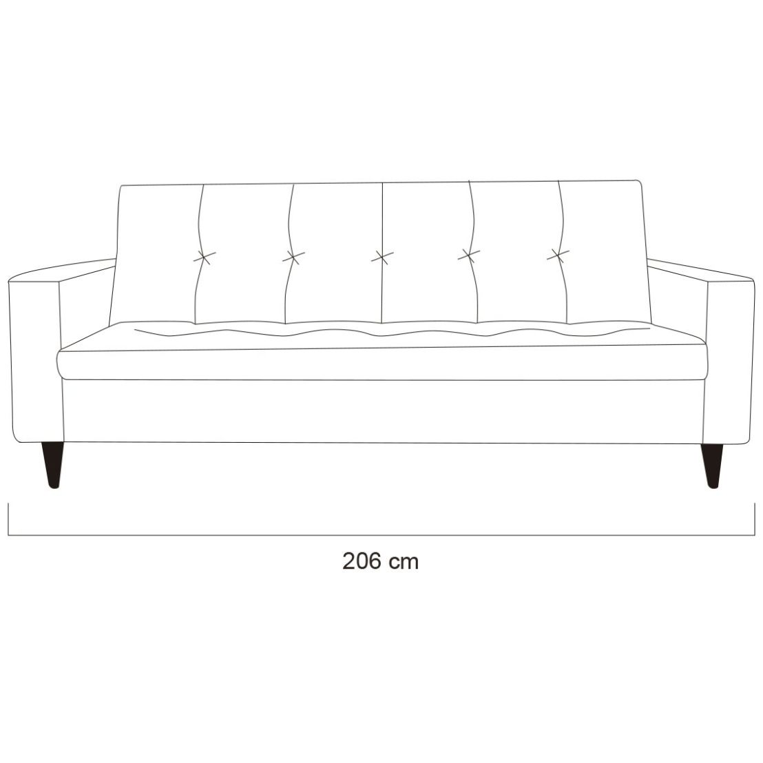 Sofá Cama Eduardo Azul Artaban