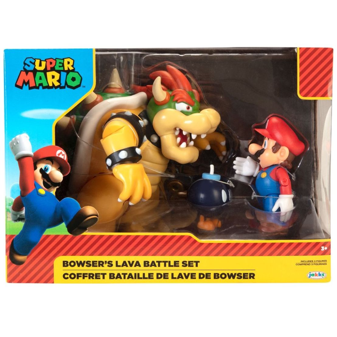 Figura Nintendo Mario Vs. Bowser Diorama Set