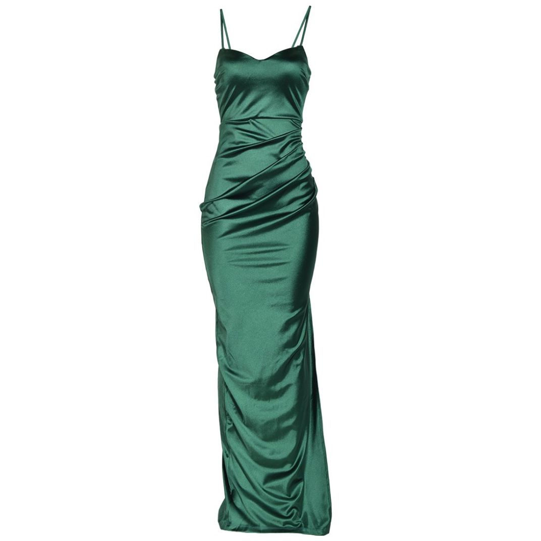 Vestido Largo con Tirantes Y Abertura Philosophy Jr Nights