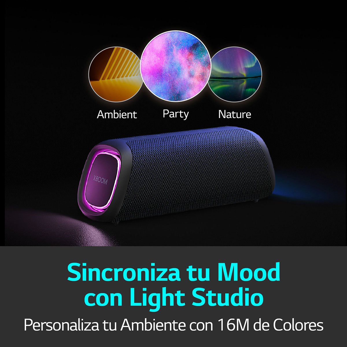 Bocina LG Xboom Go Xg7– a Prueba de Agua y Polvo, 24 Horas de Batería, 40W con Bajos Potentes