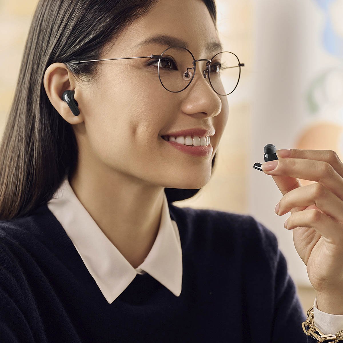 Audífonos LG Tone Free T60 Inalámbricos Bluetooth con Cancelación Activa de Ruido, Uvnano Negro