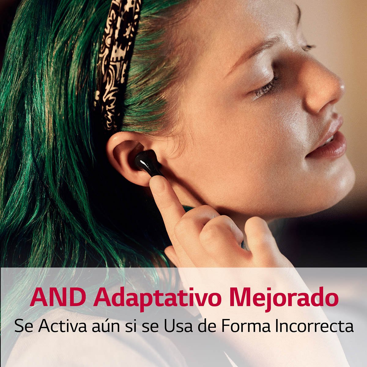 Audífonos LG Tone Free T60 Inalámbricos Bluetooth con Cancelación Activa de Ruido, Uvnano Negro