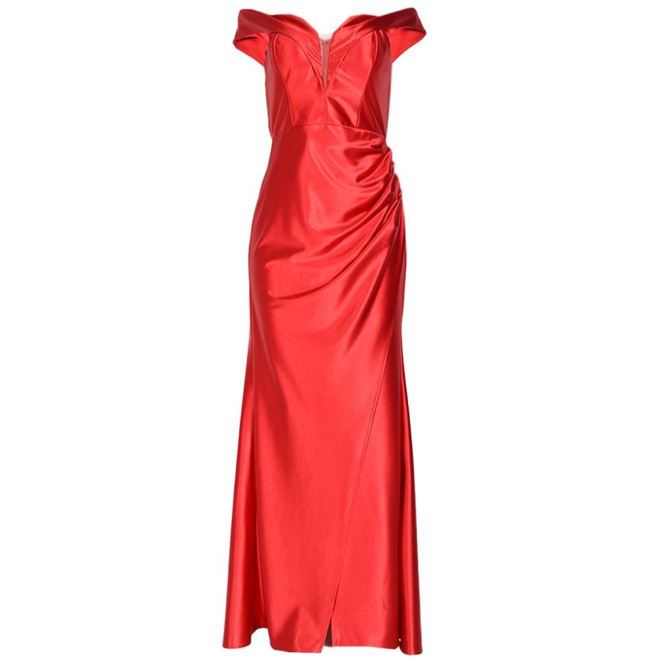 Vestido Largo Escote Corazón con Drapeado de Casi Philosophy Jr Nights
