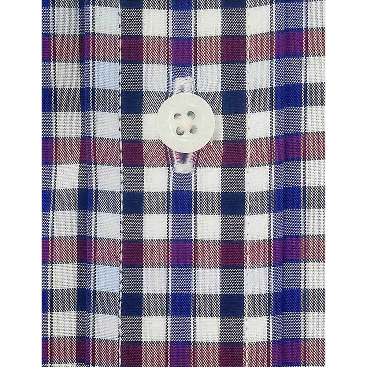 Camisa de Vestir Manga Larga a Cuadros para Hombre Nautica