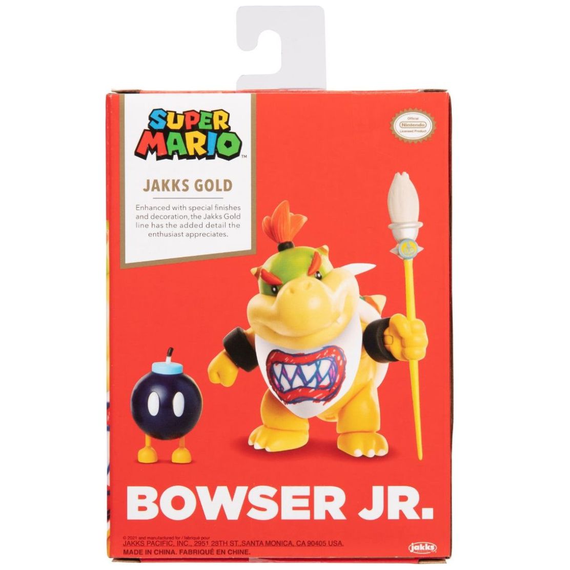 Super Mario Nintendo 4" Bowser Jr. Rainbow Paint Brush