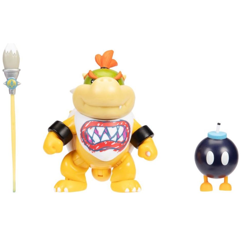 Super Mario Nintendo 4" Bowser Jr. Rainbow Paint Brush