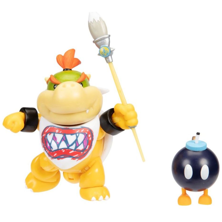 Super Mario Nintendo 4" Bowser Jr. Rainbow Paint Brush