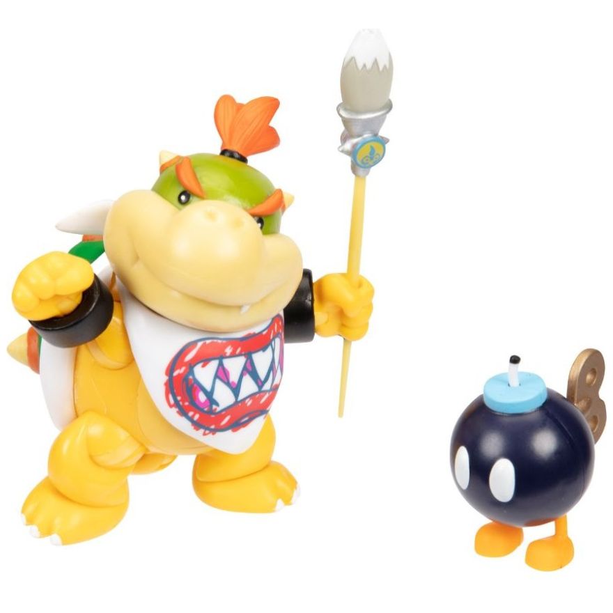 Super Mario Nintendo 4" Bowser Jr. Rainbow Paint Brush