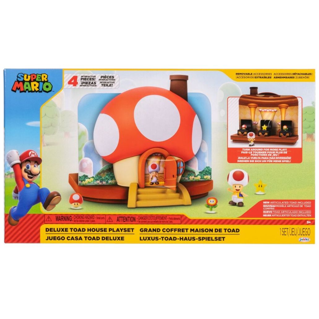 Super Mario Nintendo Dlx Toad House Playset