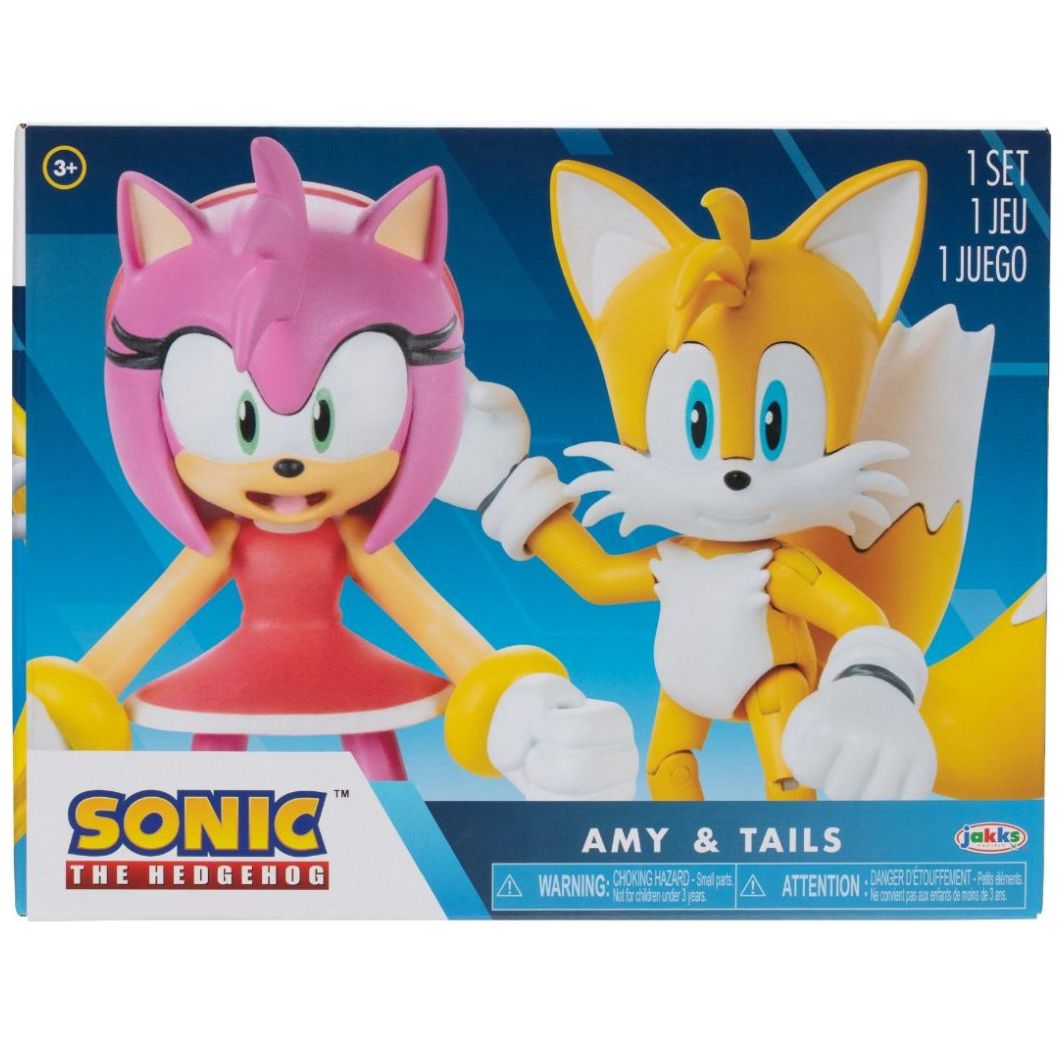 Tails& Amy 2Pk Modern Juego de Figuras 4