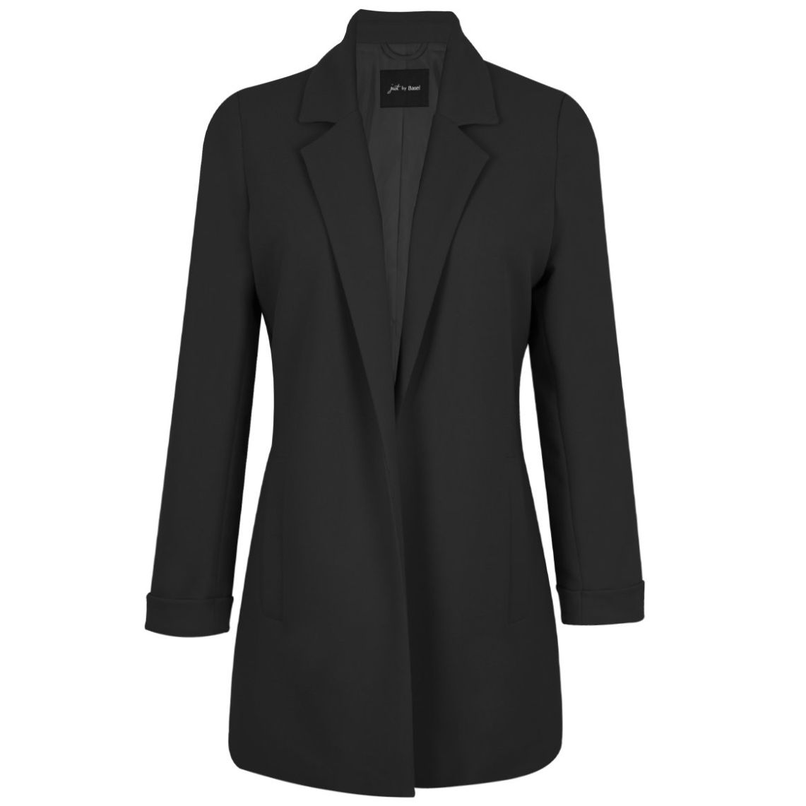 Saco Just By Basel Manga Larga Cuello con Solapas Diseño Liso