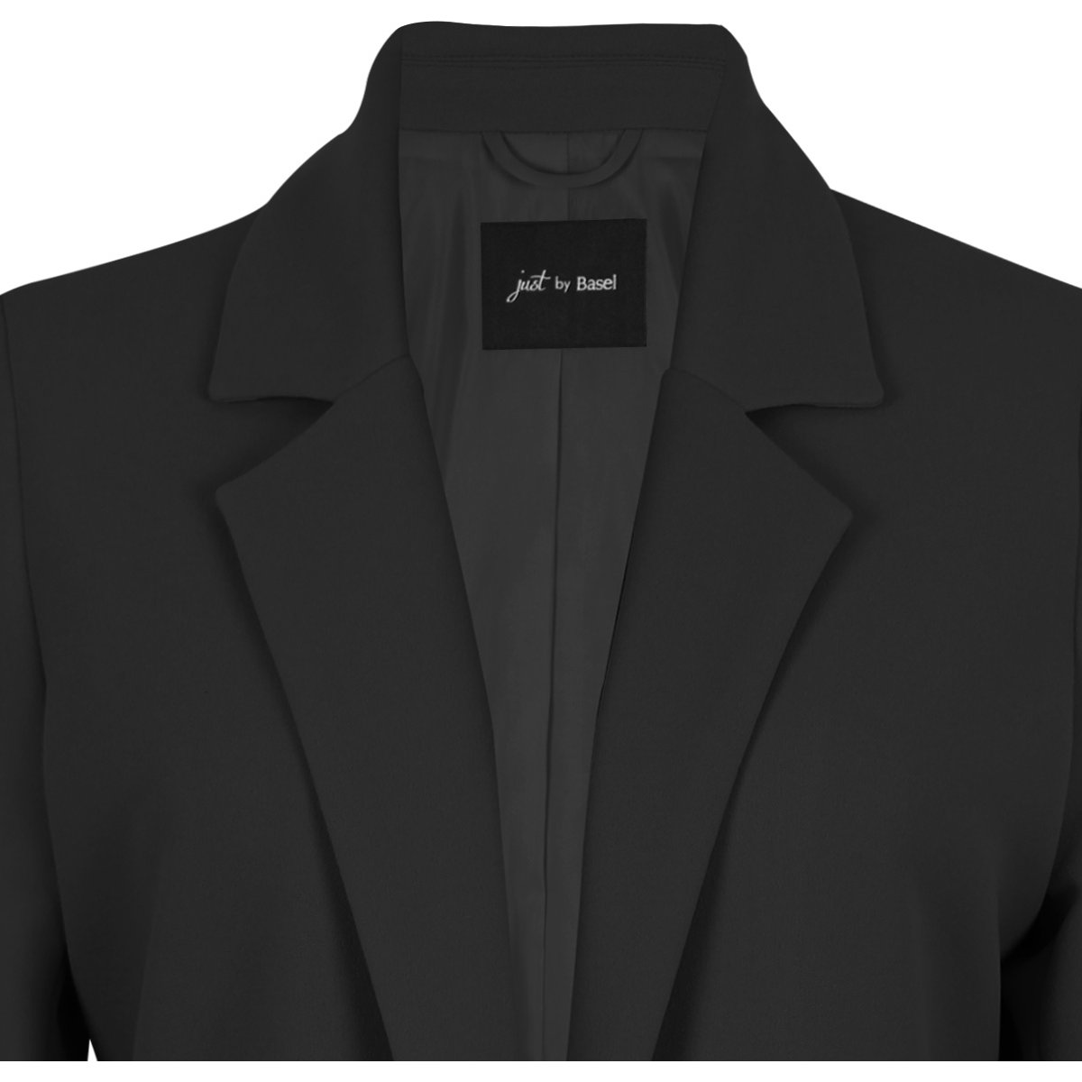Saco Just By Basel Manga Larga Cuello con Solapas Diseño Liso