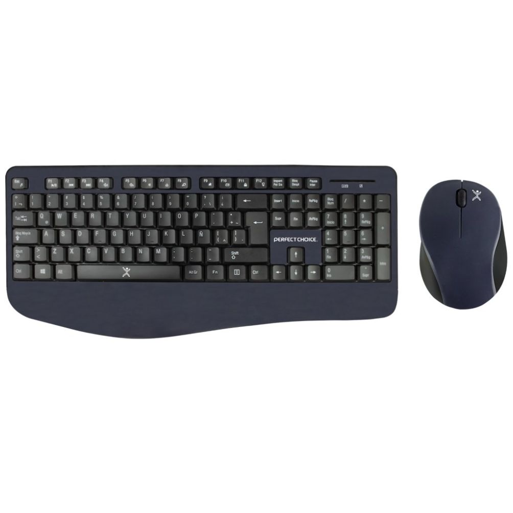 Bundle Perfect Choice Teclado+ Mouse Ergonómico Azul