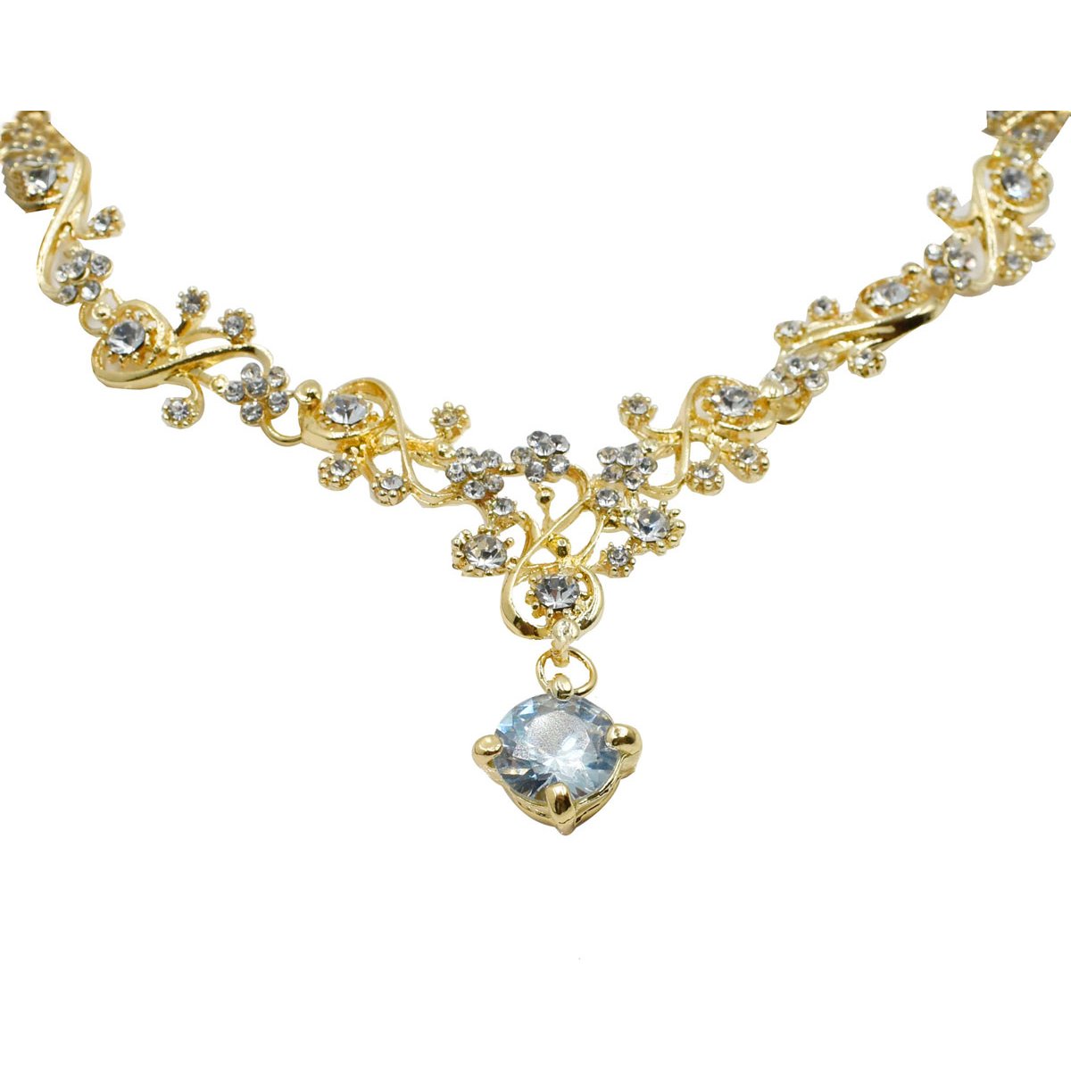Set de Collar Y Aretes Dorado C2C