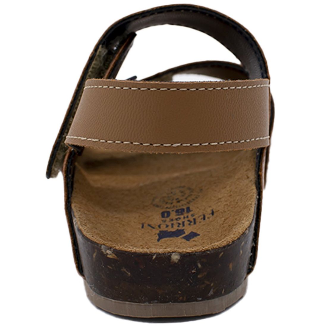 Sandalia con Velcro 15-17 Café Ferrioni para Niño