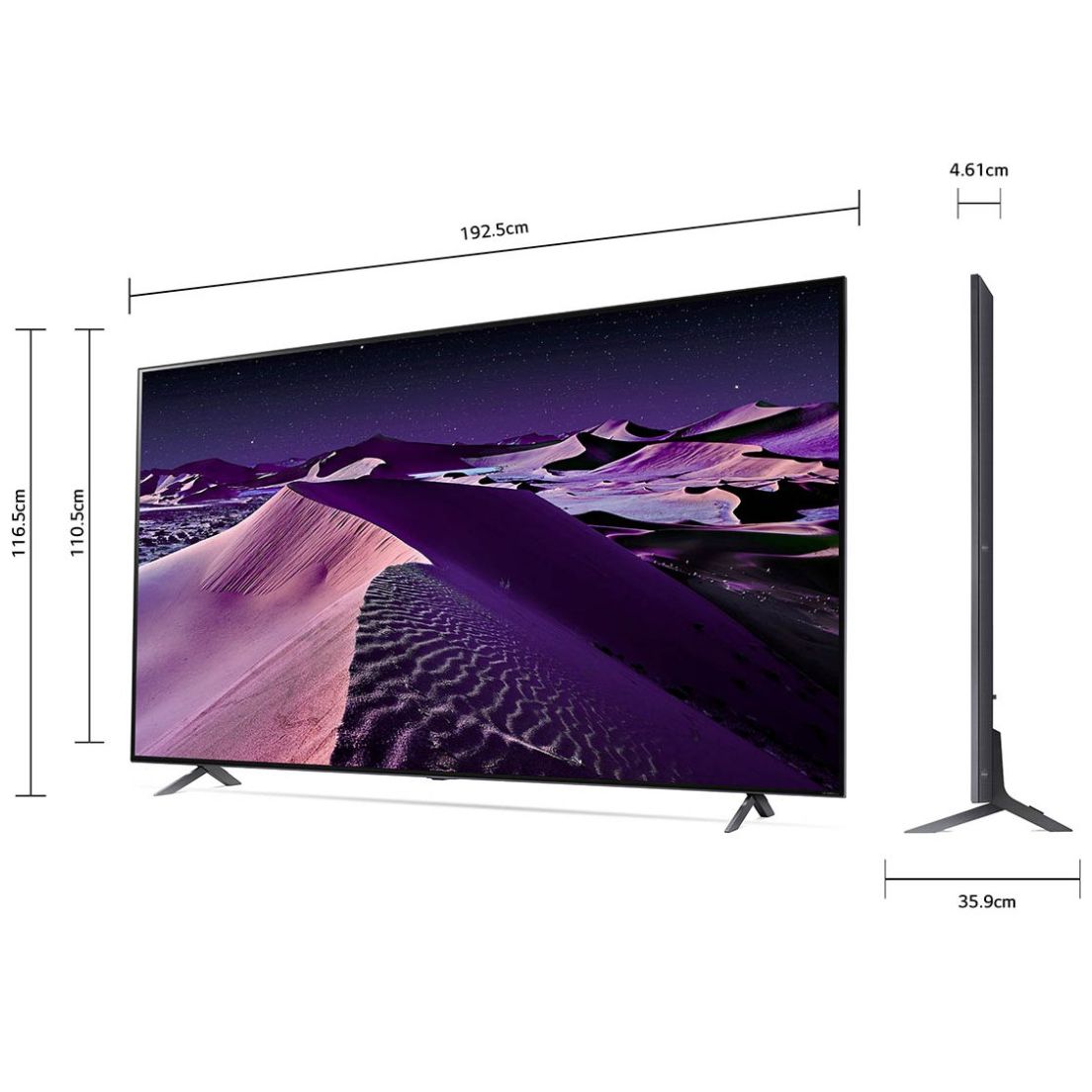 Pantalla LG 86" Qned 4K Ai Thinq 86Qned85Sqa