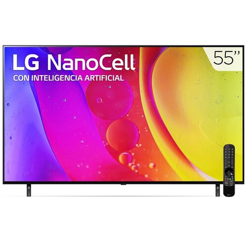 Pantalla LG 55" Nanocell Tv 4K Smart Tv con Thinq Ai 55Nano80Sqa